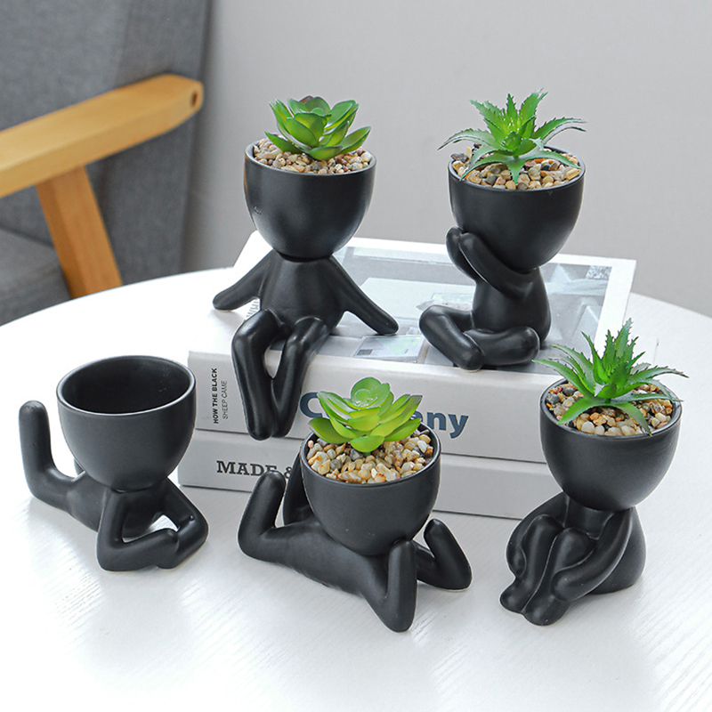 Bonsai Tree Zen Garden - Nordic Creative Cute Tree Man Pot