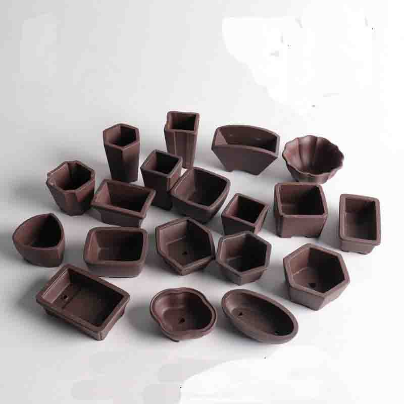 Bonsai Tree Zen Garden - Yixing Purple Sand Flower Pot Mini