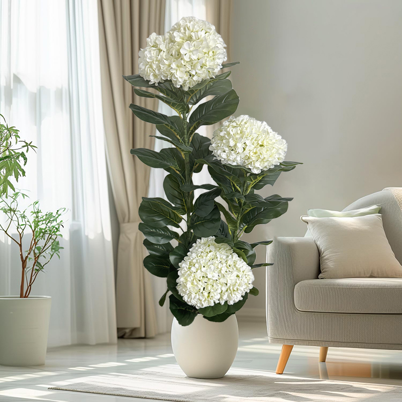 Bonsai Garden Sushi - 50-150cm Artificial Hydrangea Tree Faux Potted
