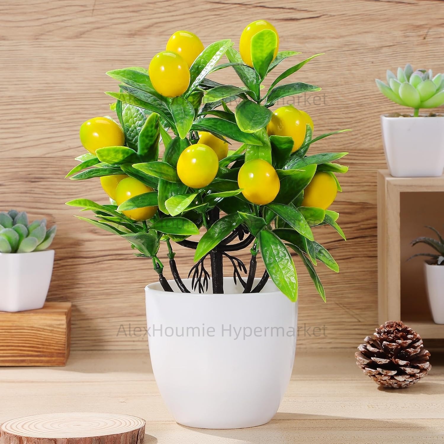 Fake Lemon Tree Small Artifici - Bonsai Garden Sushi 评论和价格