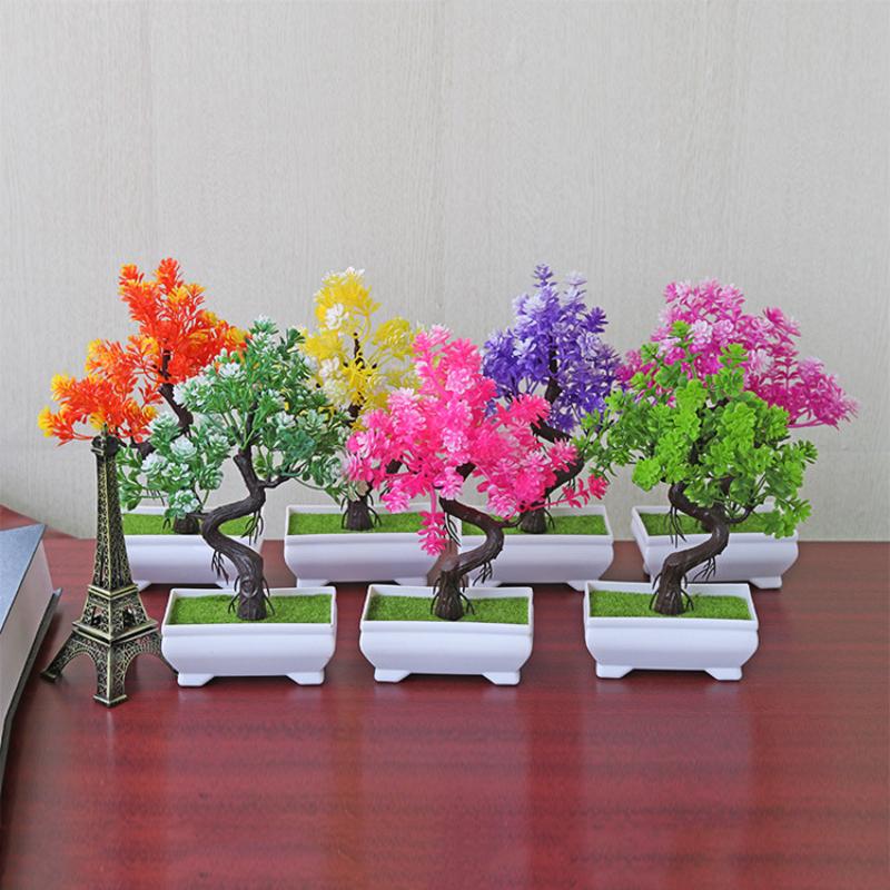 [MOA]Small Tree Pot Fake Plant - Bonsai Tree Zen Garden 评论和价格