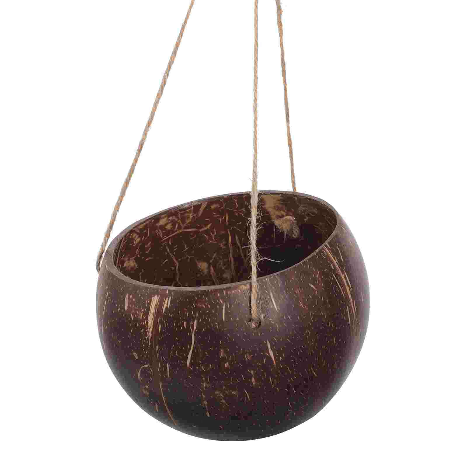 Large Hanging Planter Coconut  - Bonsai Tree Zen Garden 评论和价格