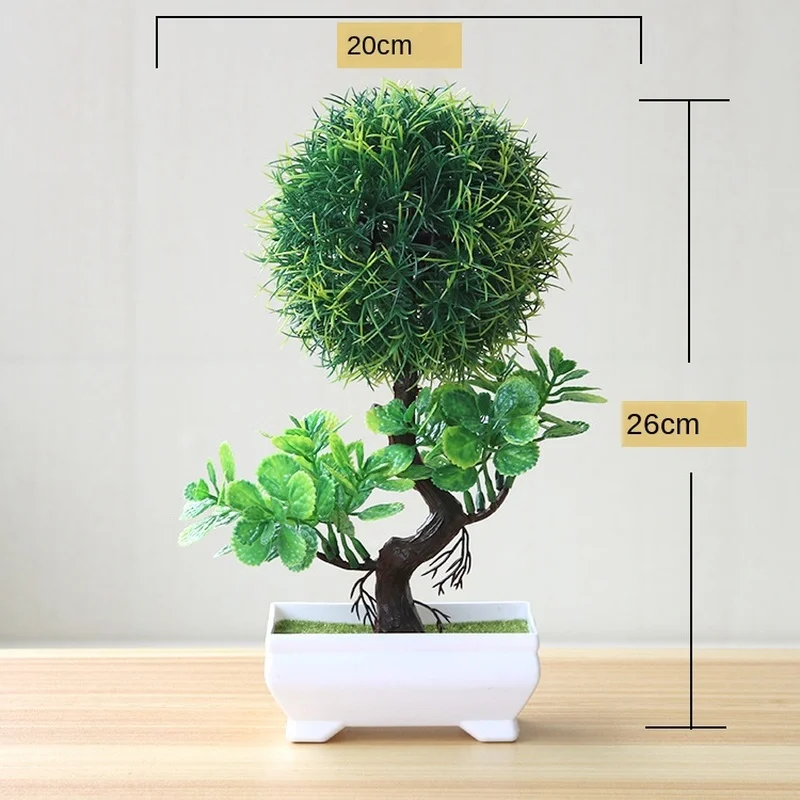 Artificial Plants Potted Bonsa - Bonsai Garden Sushi 评论和价格